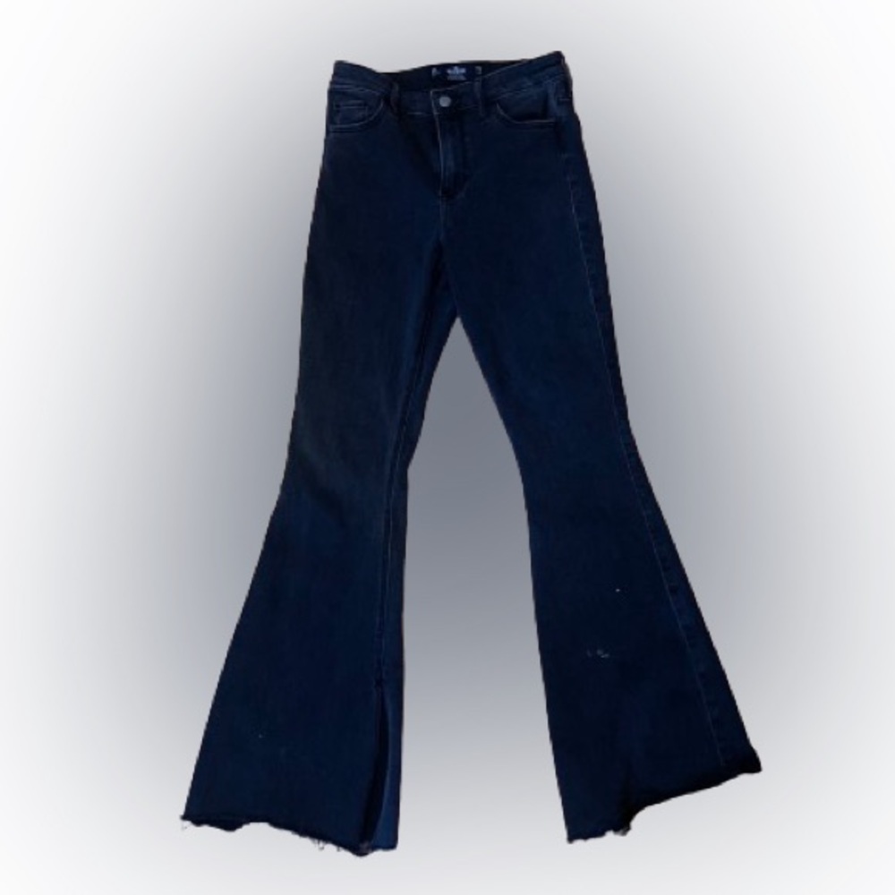 Black Hollister High Rise Flare Soft Stretch Jeans